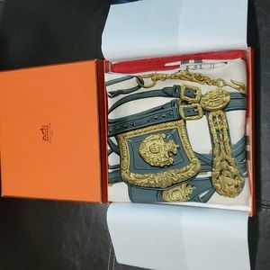 Hermes Brides de Gala double face scarf 90